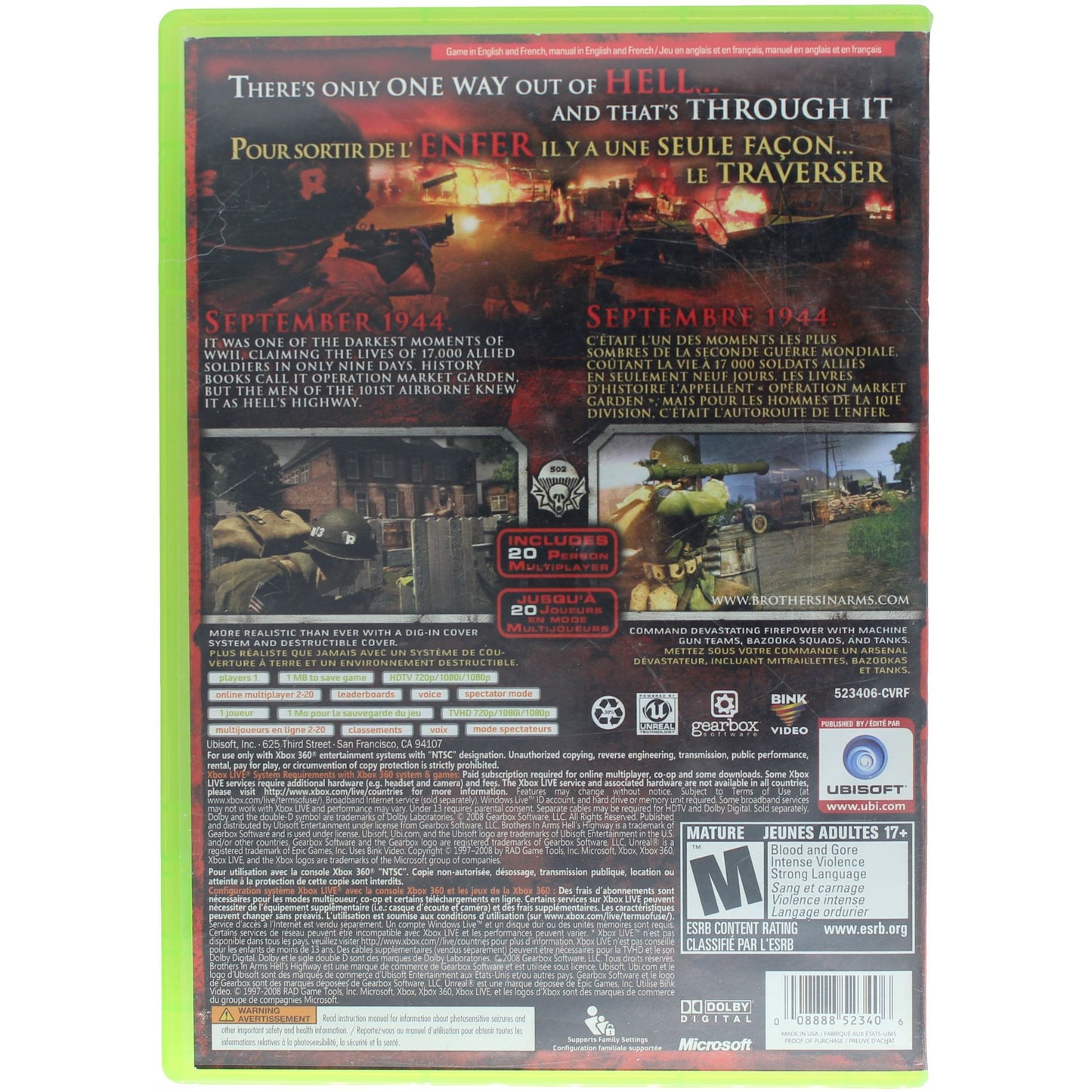 Brothers In Arms: Hell's Highway (Xbox 360)