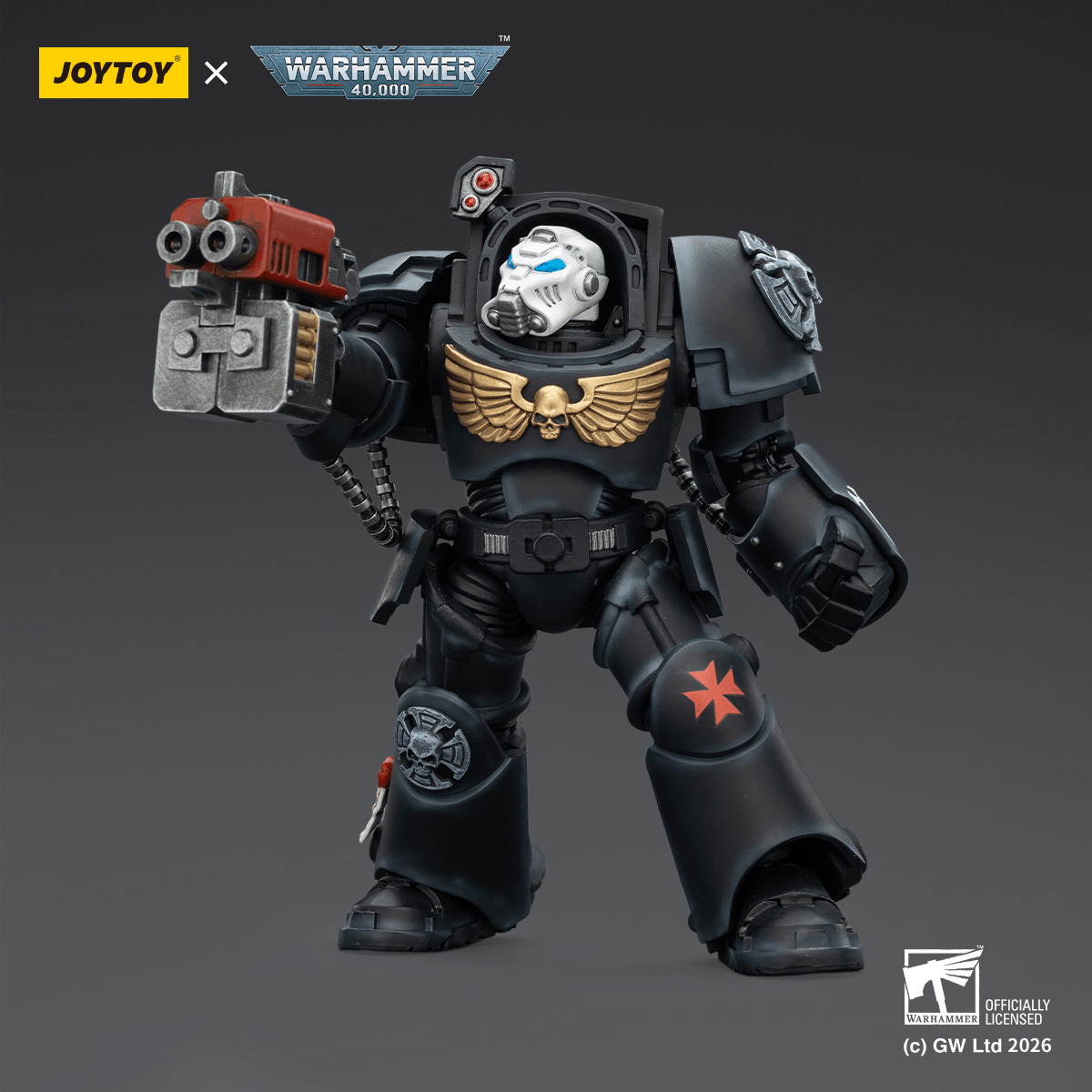 JOYTOY - BlackTemplars Terminator 2 with Power Fist and Storm Bolter