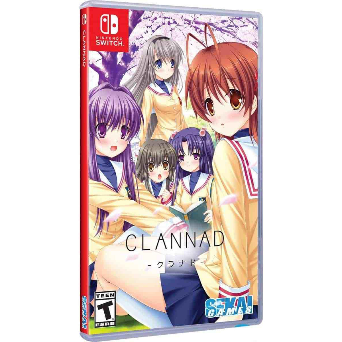 Clannad game box for Nintendo Switch with four characters on the cover
