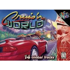 Cover of 'Cruisin' World' with a red car and colorful background