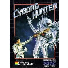 Cover of 'Cyborg Hunter' video game for the Activision Master System console.