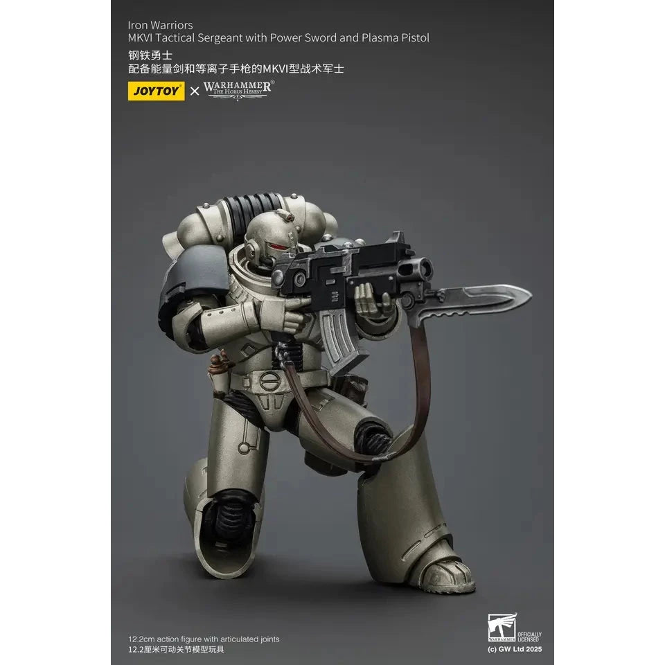 JOYTOY - Iron Warriors MKVI Tactical Sergeant with Power Sword and Plasma Pistol