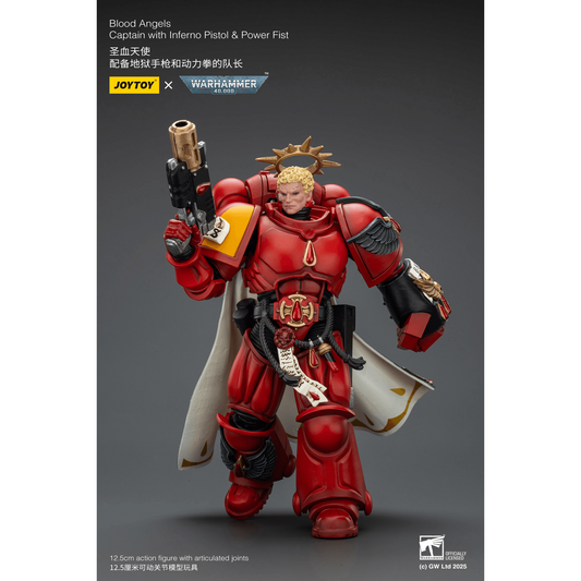 JOYTOY - Blood Angels Captain with Inferno Pistol & Power Fist