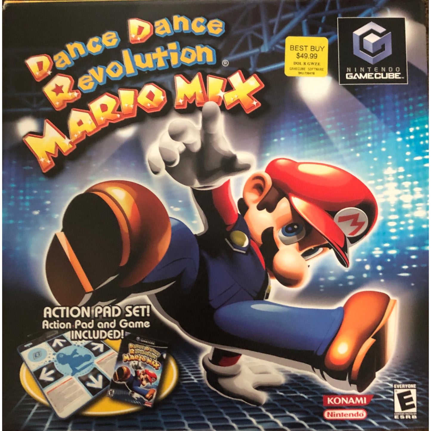 Dance Dance Revolution: Mario Mix Nintendo GameCube Bundle w/Mat (GC)