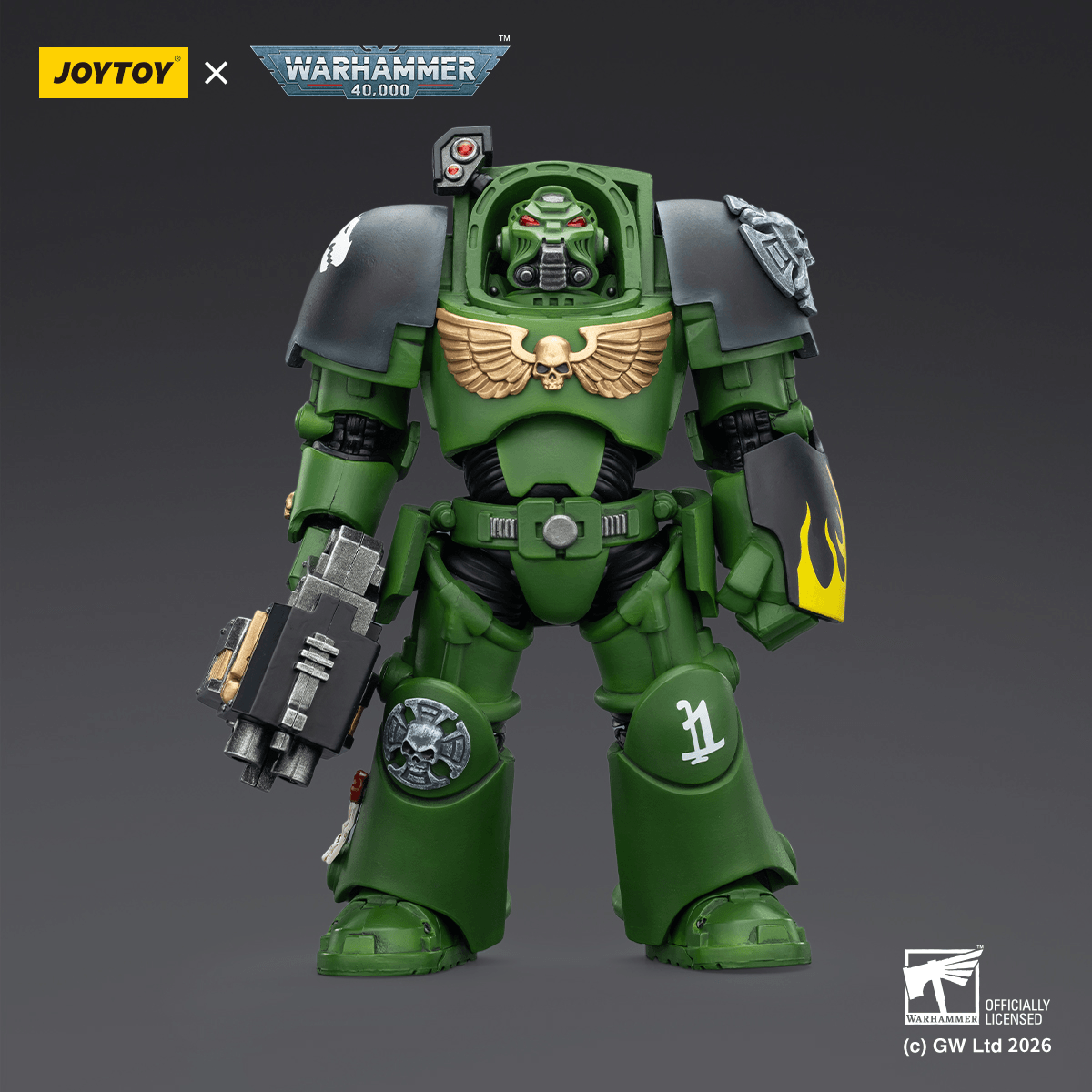 JOYTOY - Salamanders Terminator 2 with Power Fist and Storm Bolter