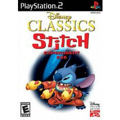 Disney Classics Stitch game cover for PlayStation 2 on a white background
