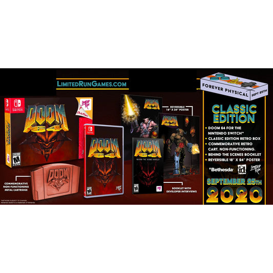 DOOM 64 Classic Edition (25th Anniversary Limited Run) [LRG #081] (Switch)
