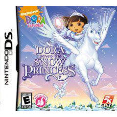 Dora the Explorer game case for Nintendo DS with Dora and a snow princess on the cover.