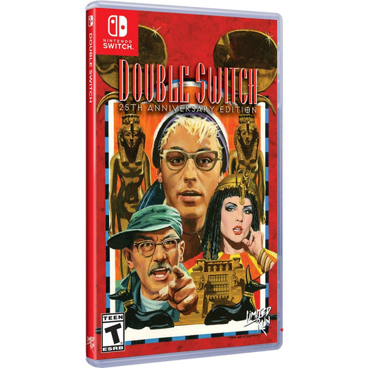 Double Switch 25th Anniversary Edition game case for Nintendo Switch with Egyptian-themed artwork.