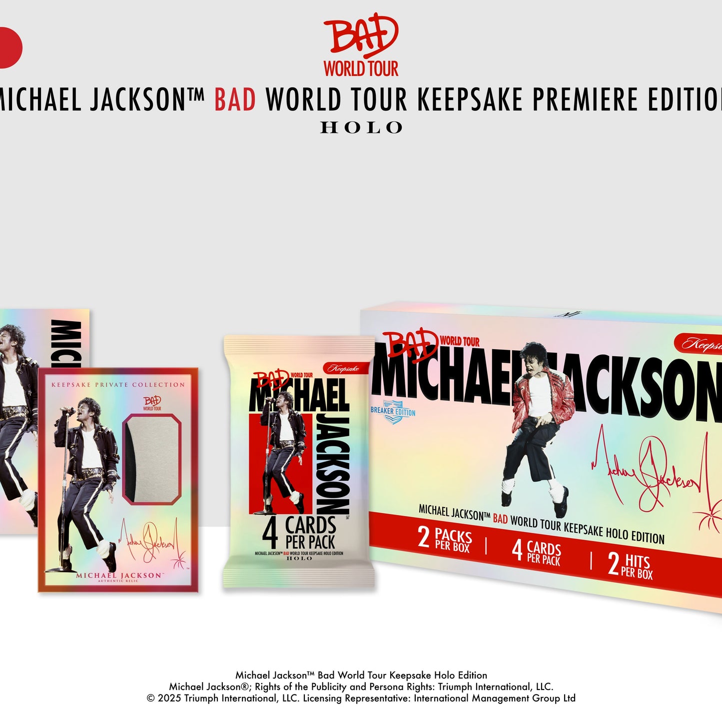 Keepsake Michael Jackson Bad World Tour Holo Breaker Edition