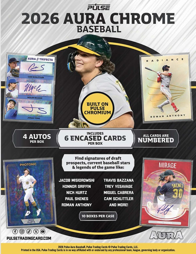 Pulse Aura Chrome Baseball 2026 Hobby Box