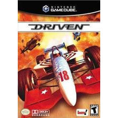 GameCube game cover for 'Driven' with a racing car design.