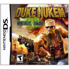 Duke Nukem: Critical Mass game case for Nintendo DS with a muscular character holding a gun.