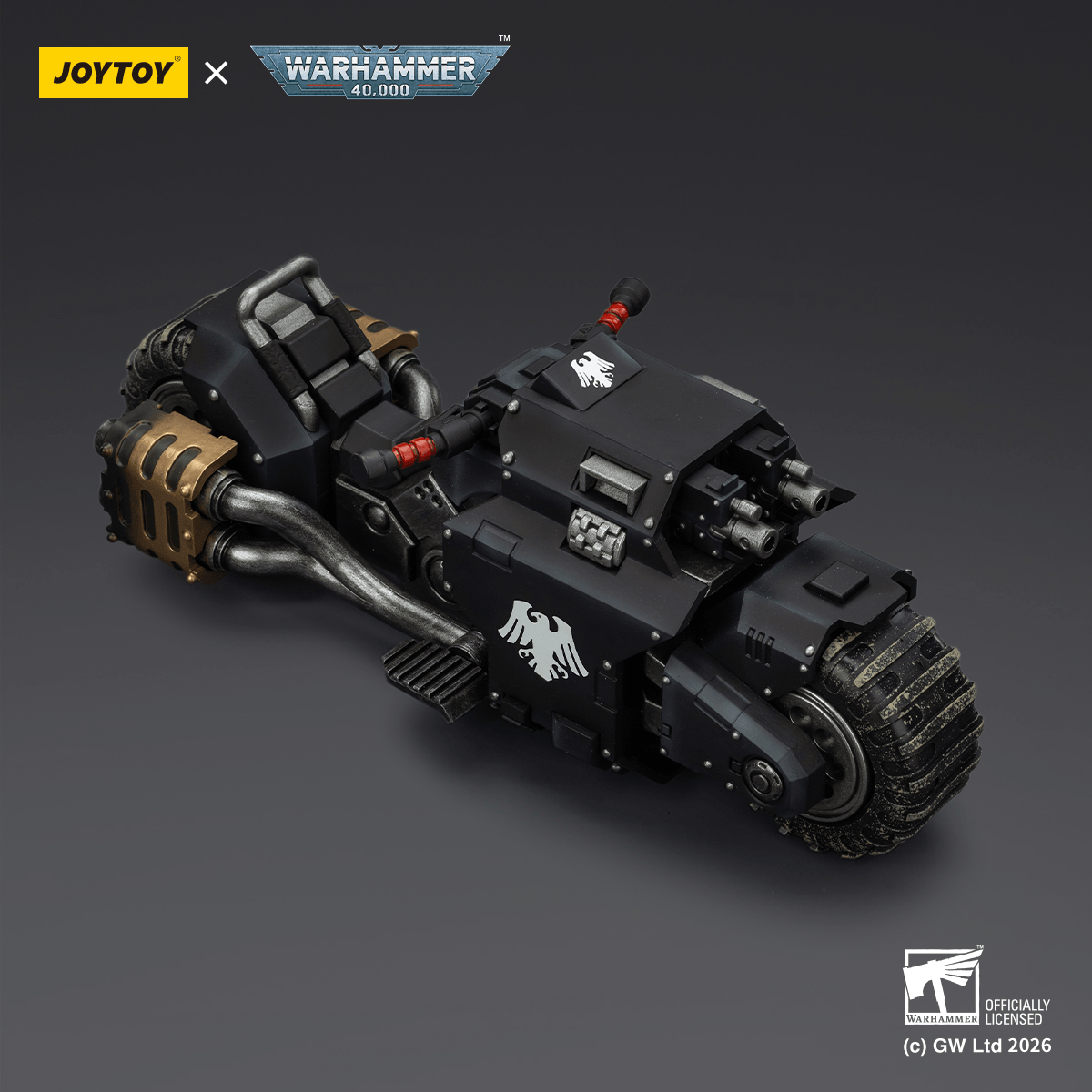 JOYTOY - Raven Guard Raider-pattern Combat Bike with twin-linked bolt rifles