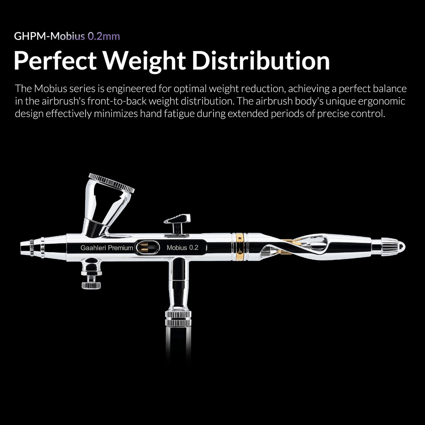 Gaahleri Premium Series Mobius 0.2mm Airbrush