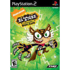 PlayStation 2 game cover for 'El Tigre' with a cartoon tiger character on a green background