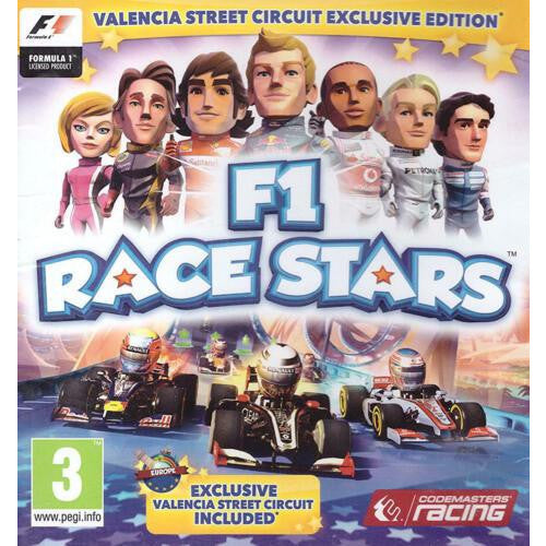F1 Race Stars game cover with characters and racing cars