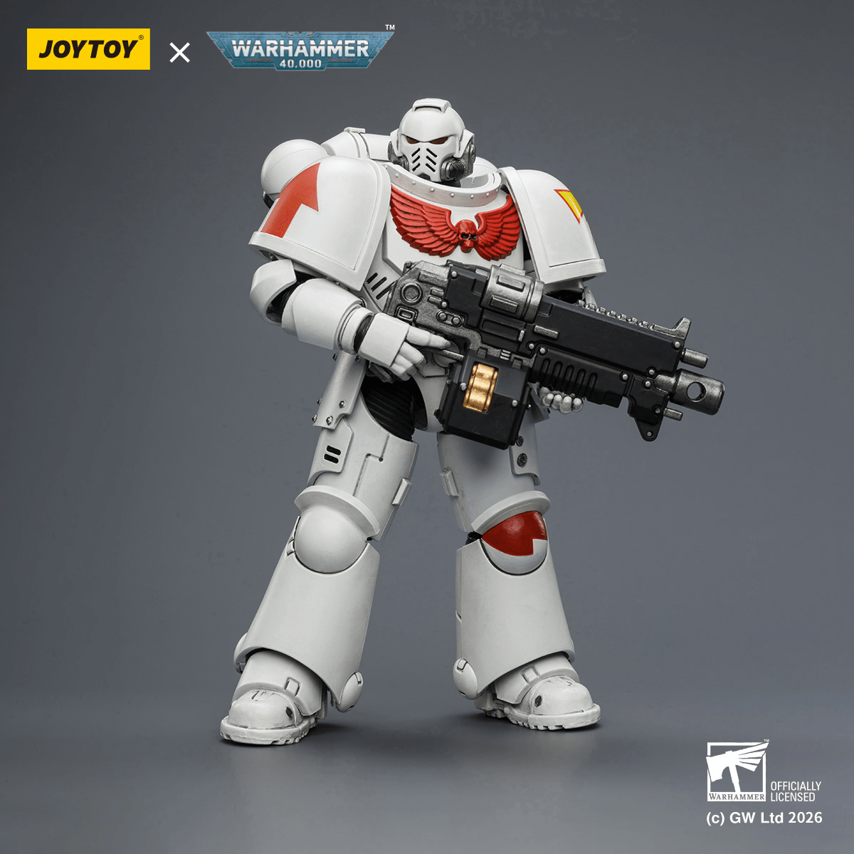 JOYTOY - White Scars Intercessor with Bolt Rifle, Bolt Pistol and Chainsword