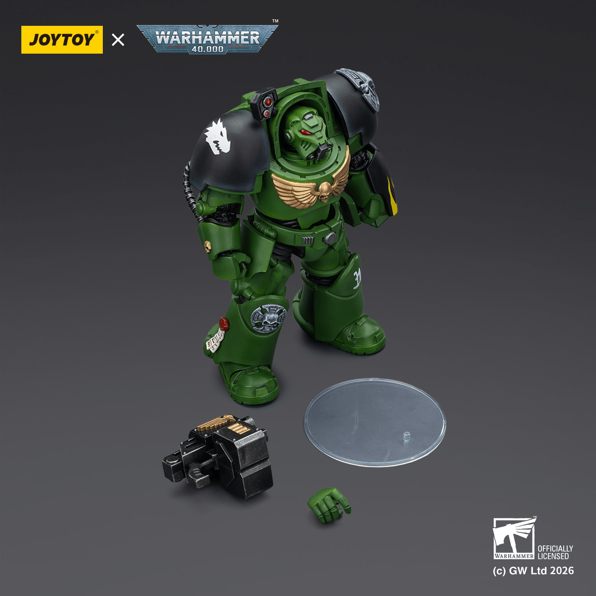 JOYTOY - Salamanders Terminator 2 with Power Fist and Storm Bolter