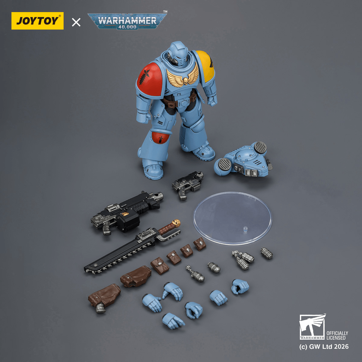 JOYTOY - Space Wolves Intercessor with Bolt Rifle, Bolt Pistol and Chainsword