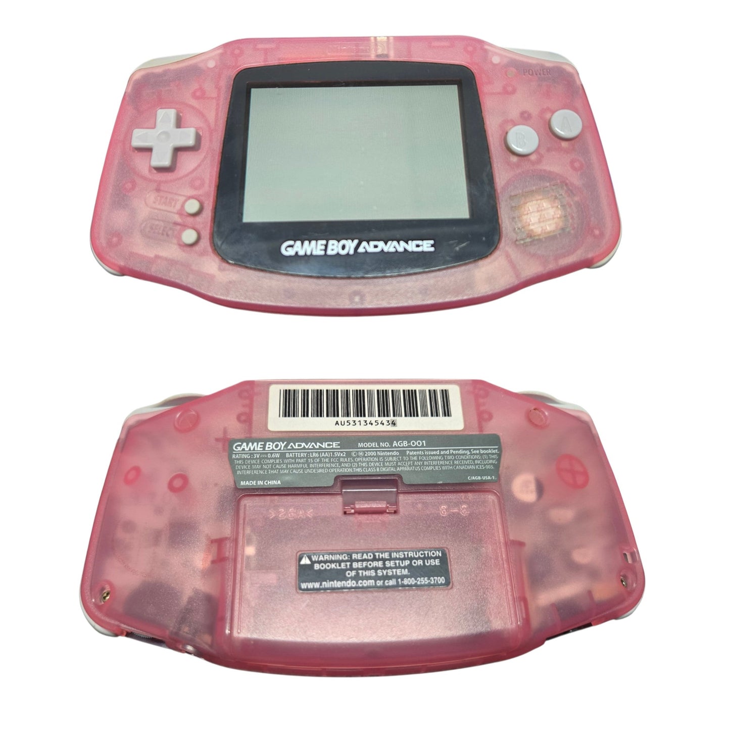 Nintendo GameBoy Advance Handheld Console, Model AGB-001 (Various colours)