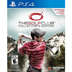 Cover of 'The Golf Club' Collector's Edition for PS4 with a golfer in action.