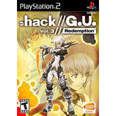 Game box for 'hack//G.U. Vol. 3 Redemption' on PlayStation 2 with character illustration.