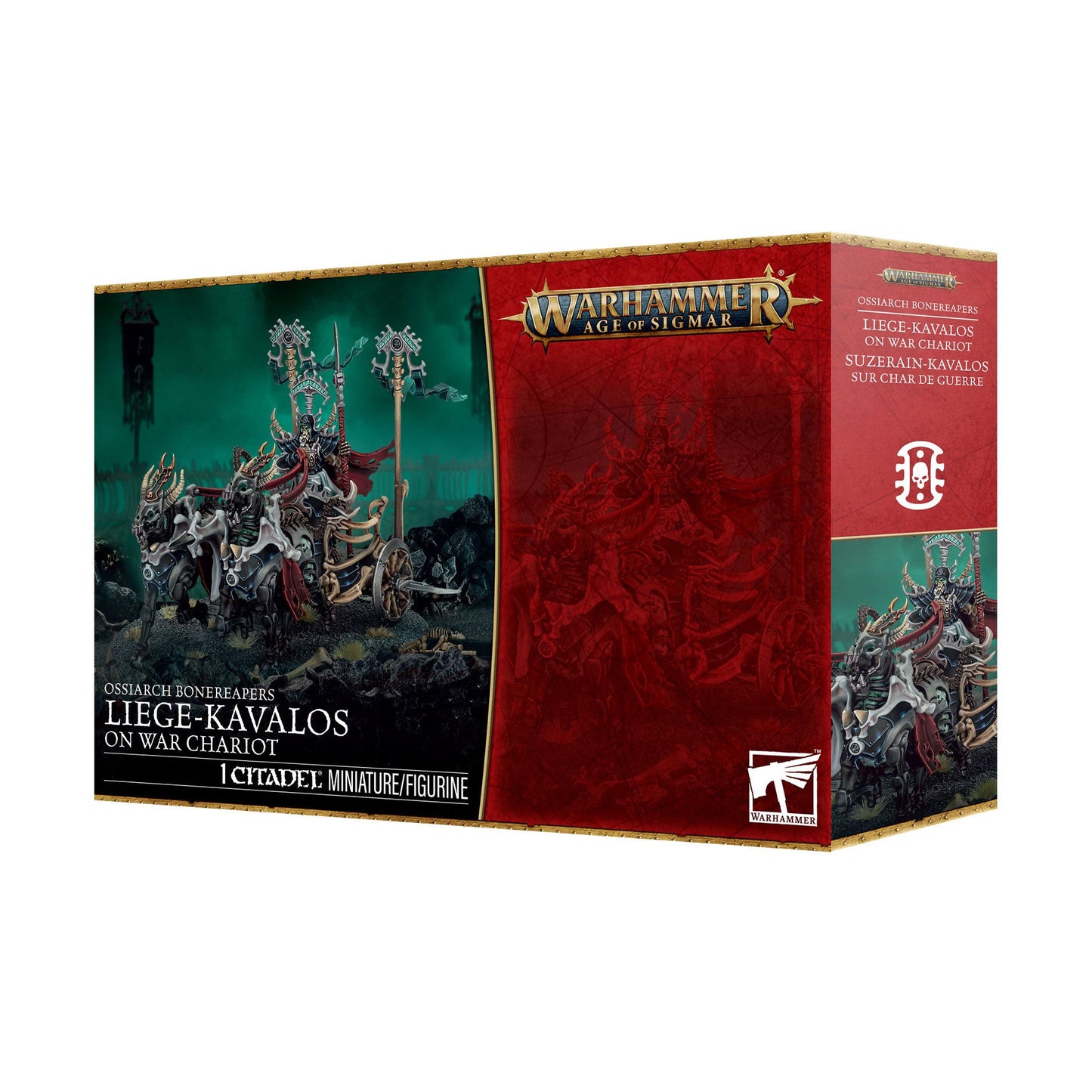 Warhammer Age of Sigmar - Ossiarch Bonereapers – Liege-Kavalos on War Chariot