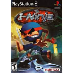 I-Ninja game cover for PlayStation 2 with a ninja character and Namco logo.