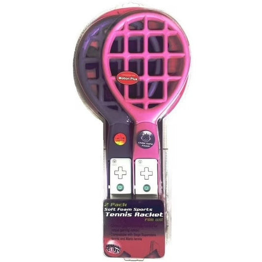 2 Pack Soft Foam Sports Tennis Rackets for Wii (Wii)