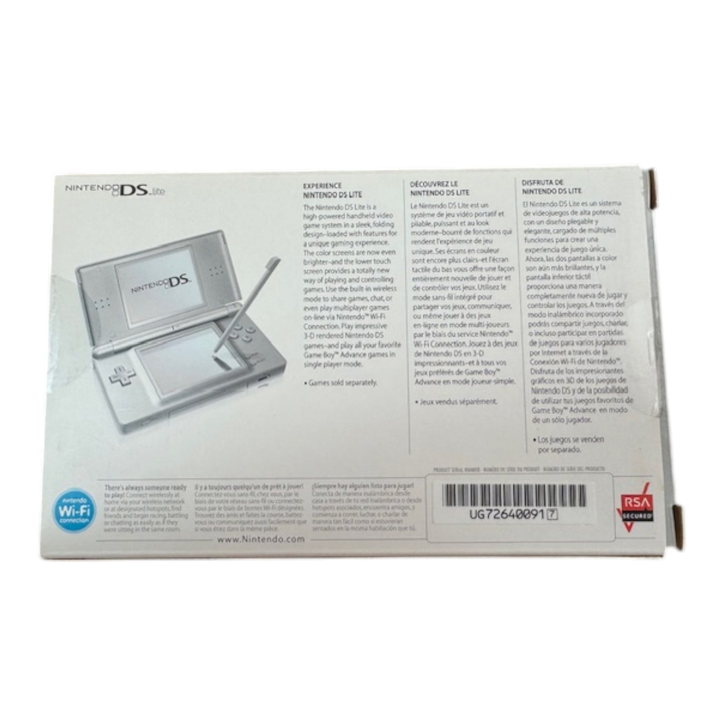 Nintendo DS Lite Console- Silver
