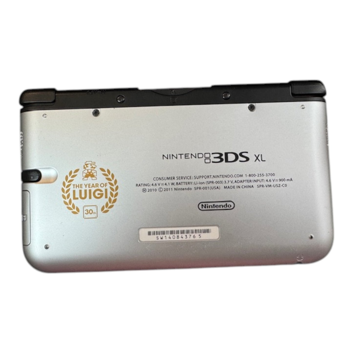 Nintendo 3DS XL Console: Silver [The Year of Luigi 30th Anniversary]