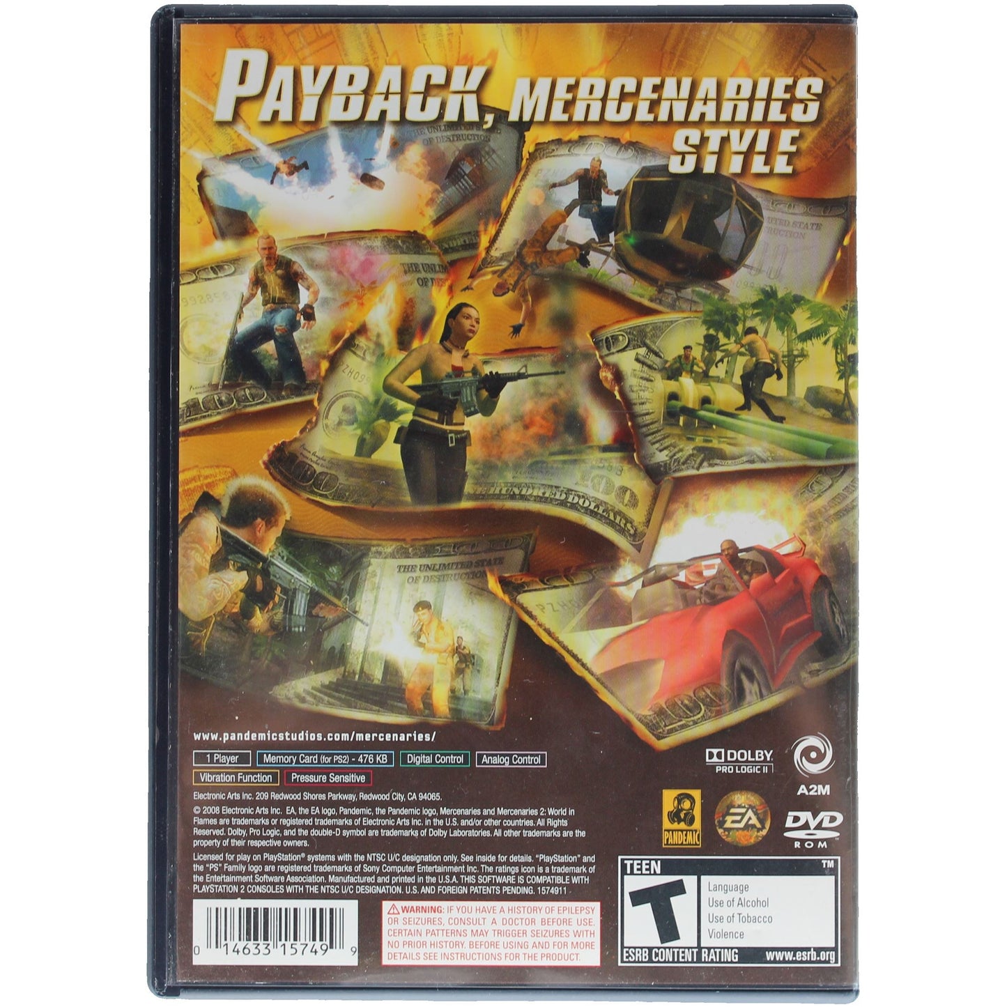 Mercenaries 2: World In Flames (PS2)