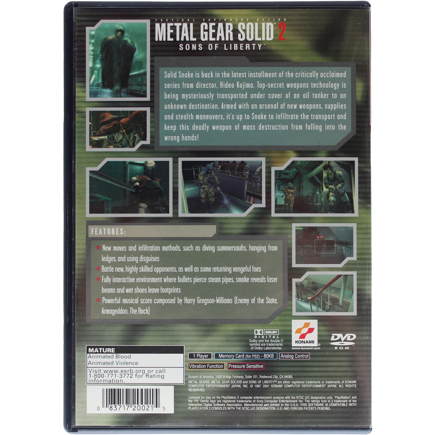 Metal Gear Solid 2: Sons Of Liberty (PS2)