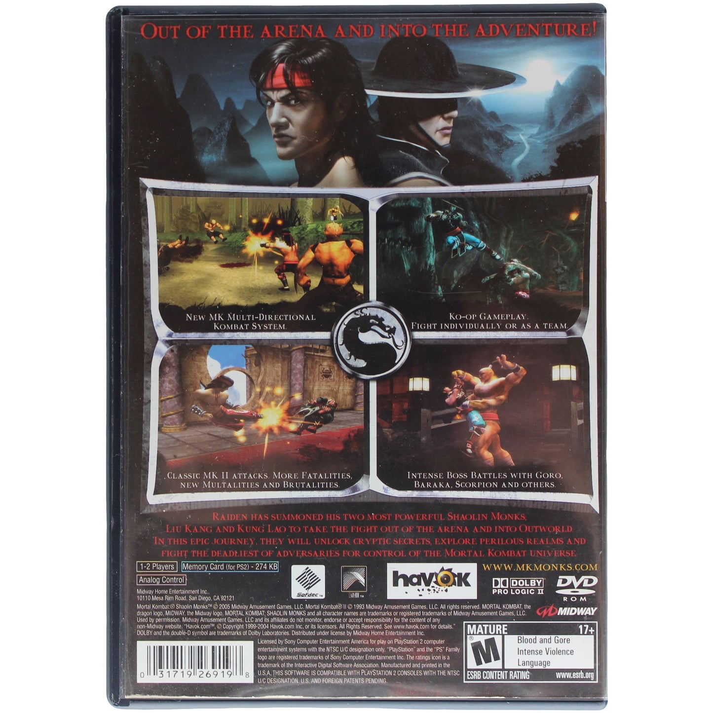 Mortal Kombat: Shaolin Monks (PS2)