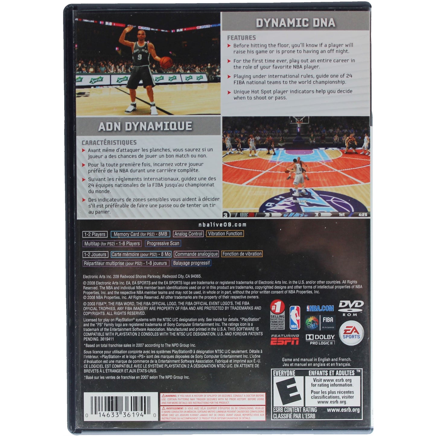 NBA Live 09 (PS2)