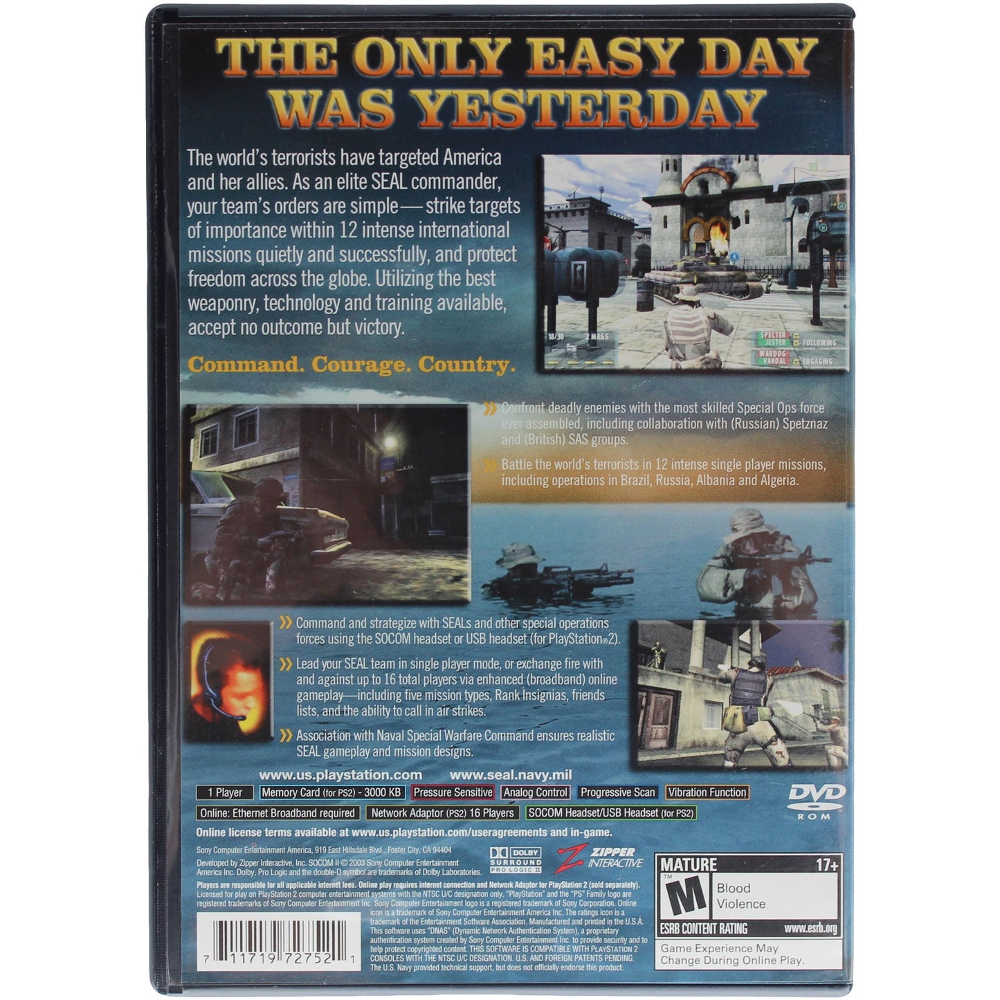 SOCOM II: U.S. Navy SEALs (PS2)