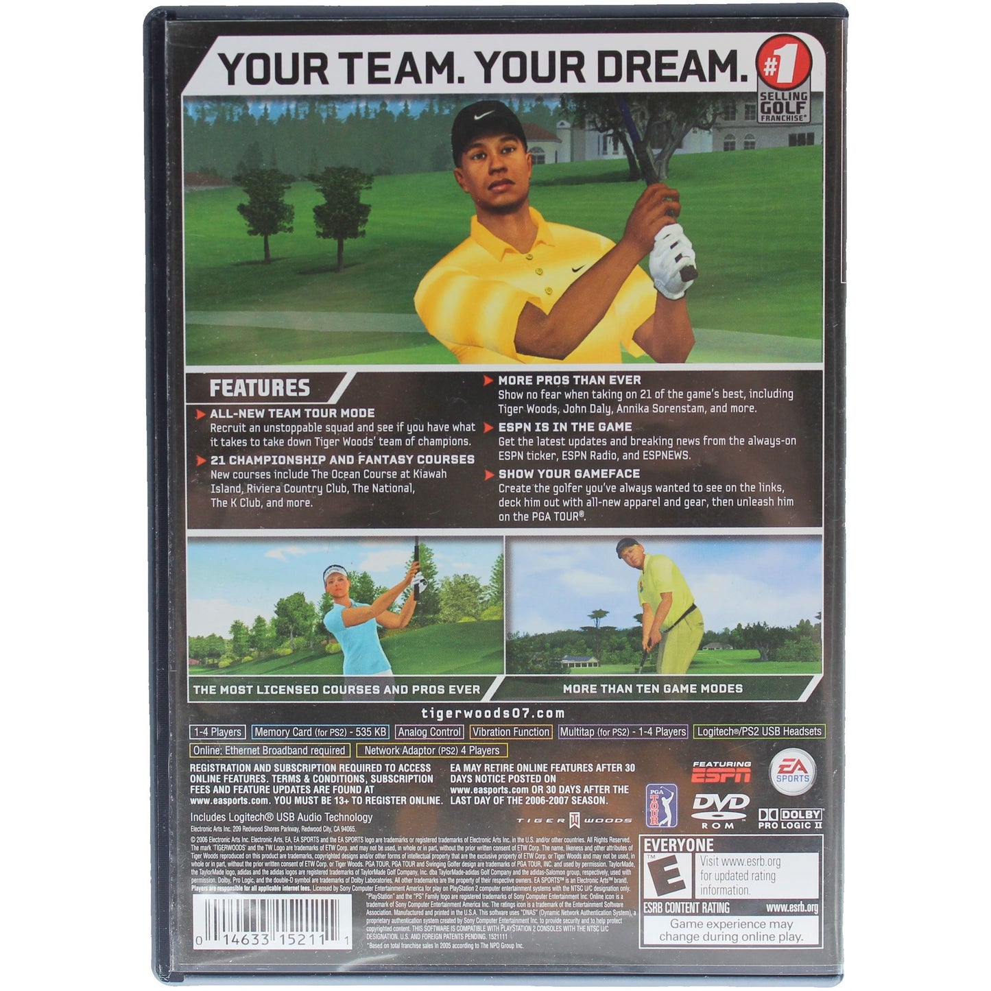 Tiger Woods PGA Tour 07 (PS2)