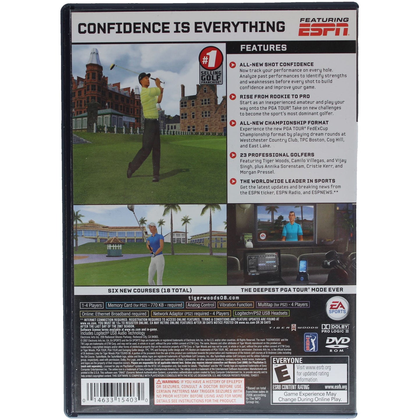 Tiger Woods PGA Tour 08 (PS2)