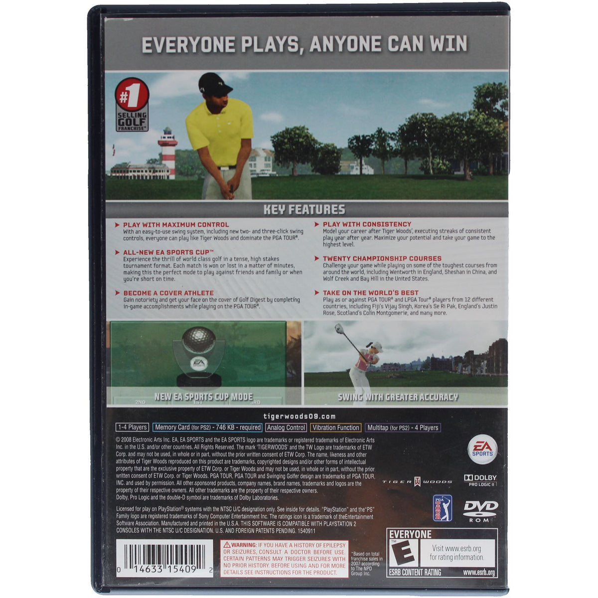 Tiger Woods PGA Tour 09 (PS2)