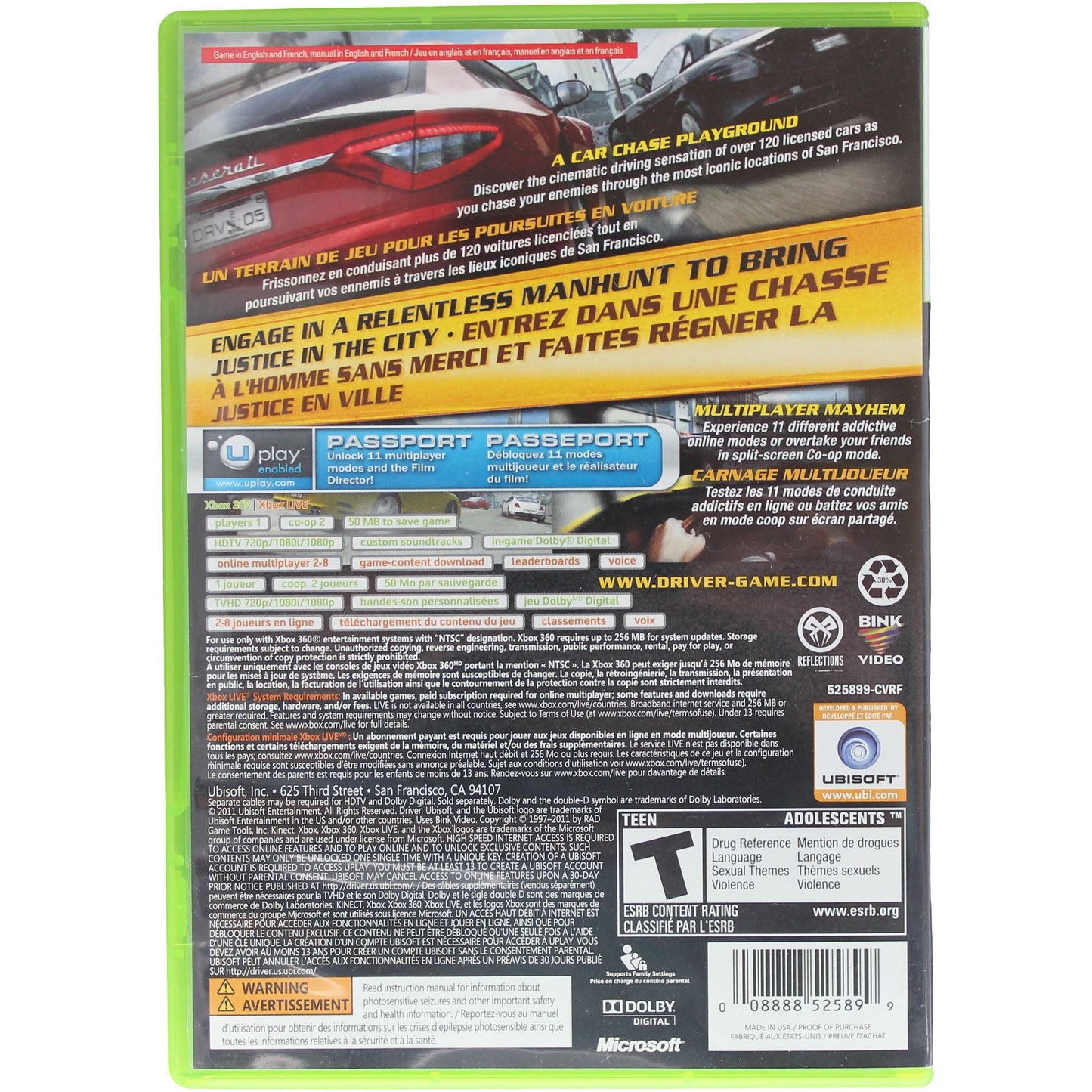 Driver: San Francisco (Xbox 360)