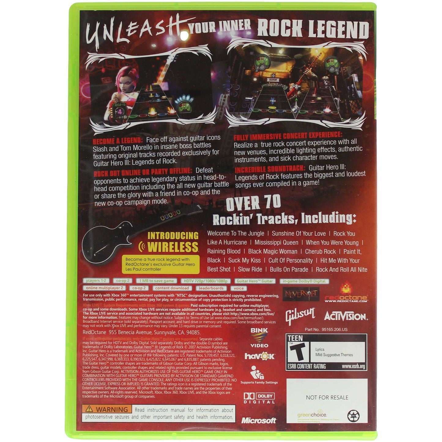 Guitar Hero III: Legends Of Rock (Xbox360)