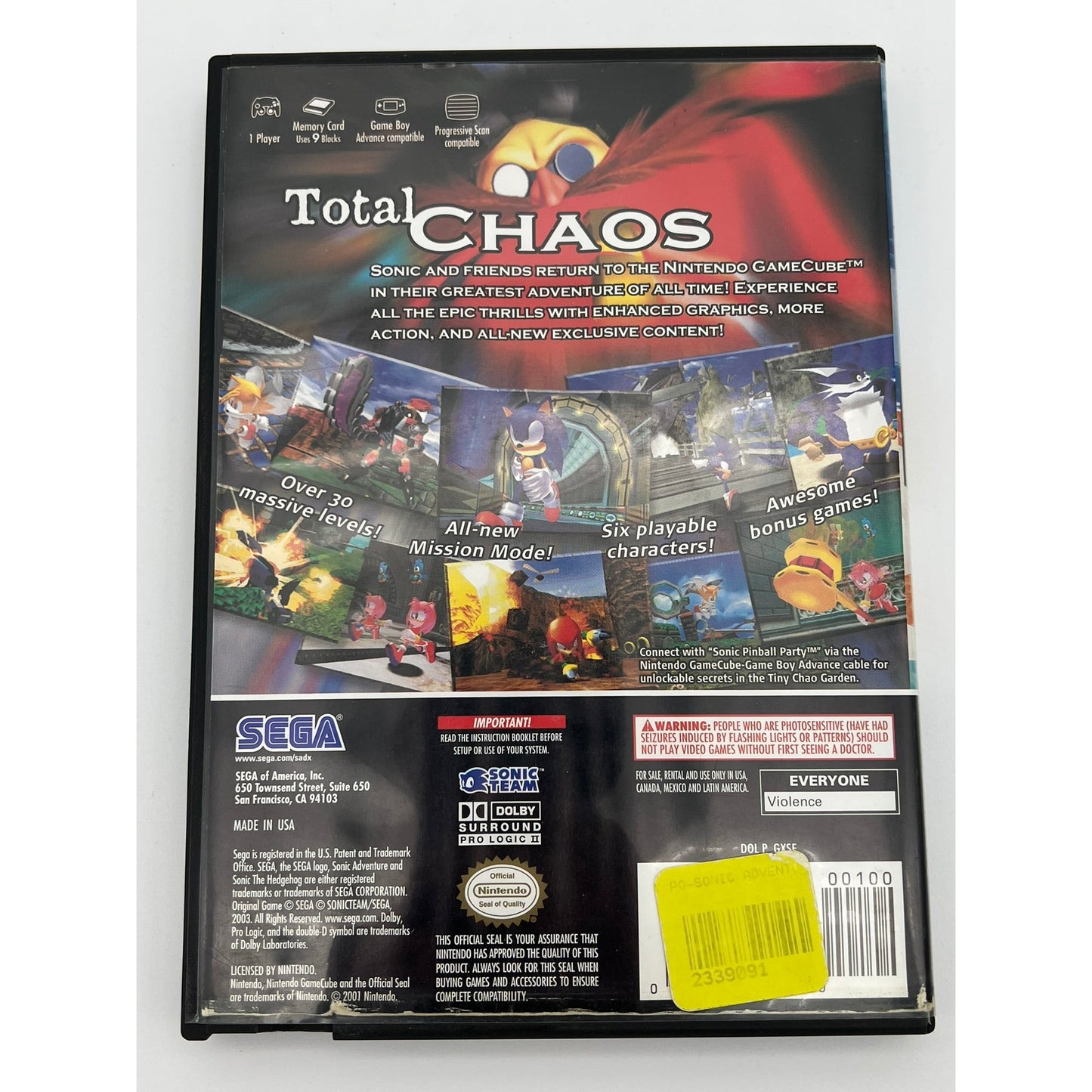 Sonic Adventure DX: Director's Cut (GC)