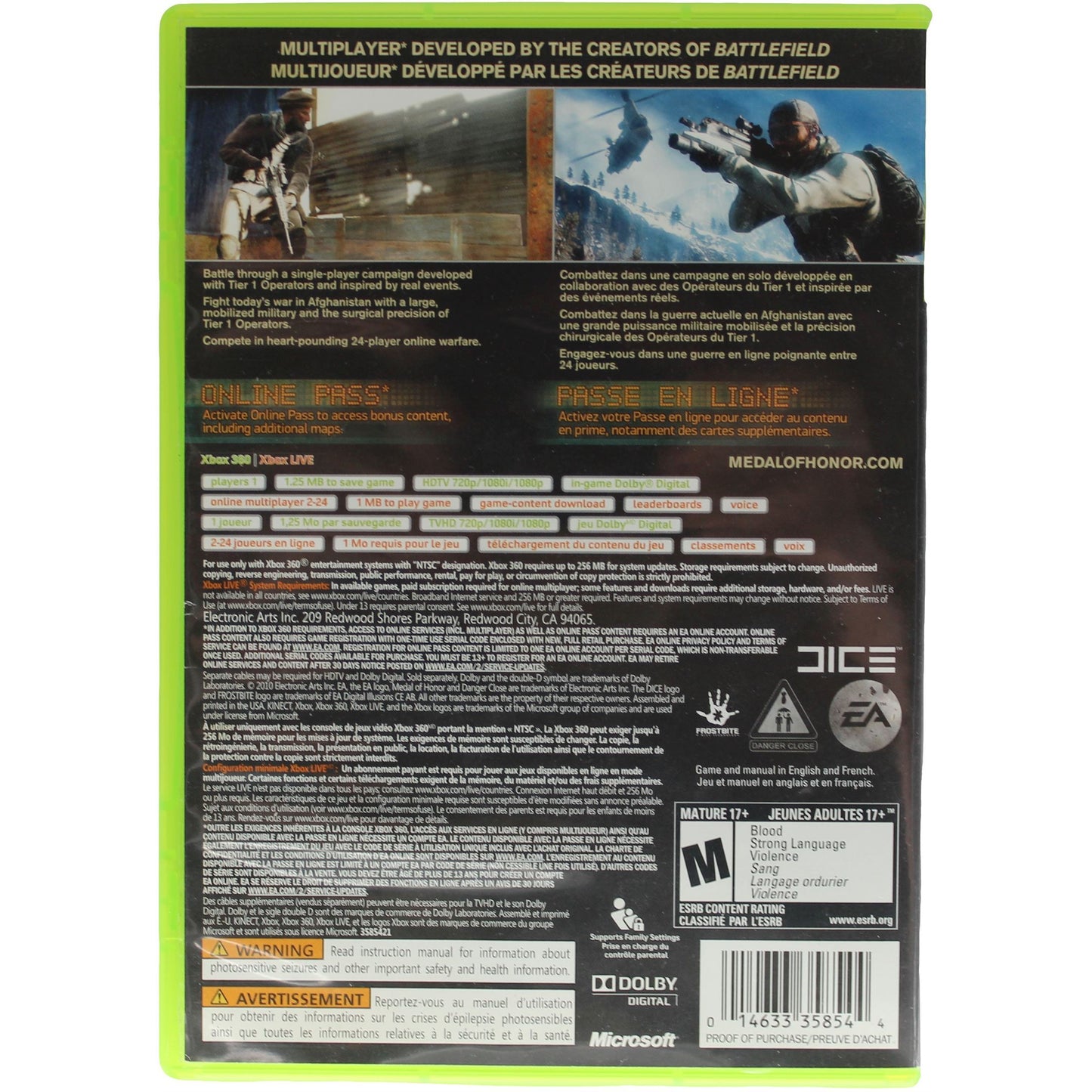 Medal Of Honor (Xbox 360)