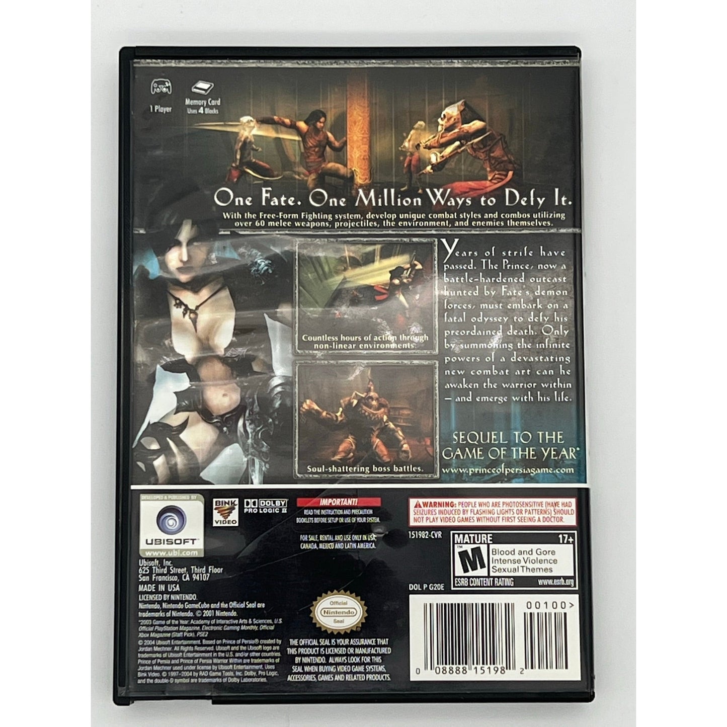Prince Of Persia: Warrior Within (GC)