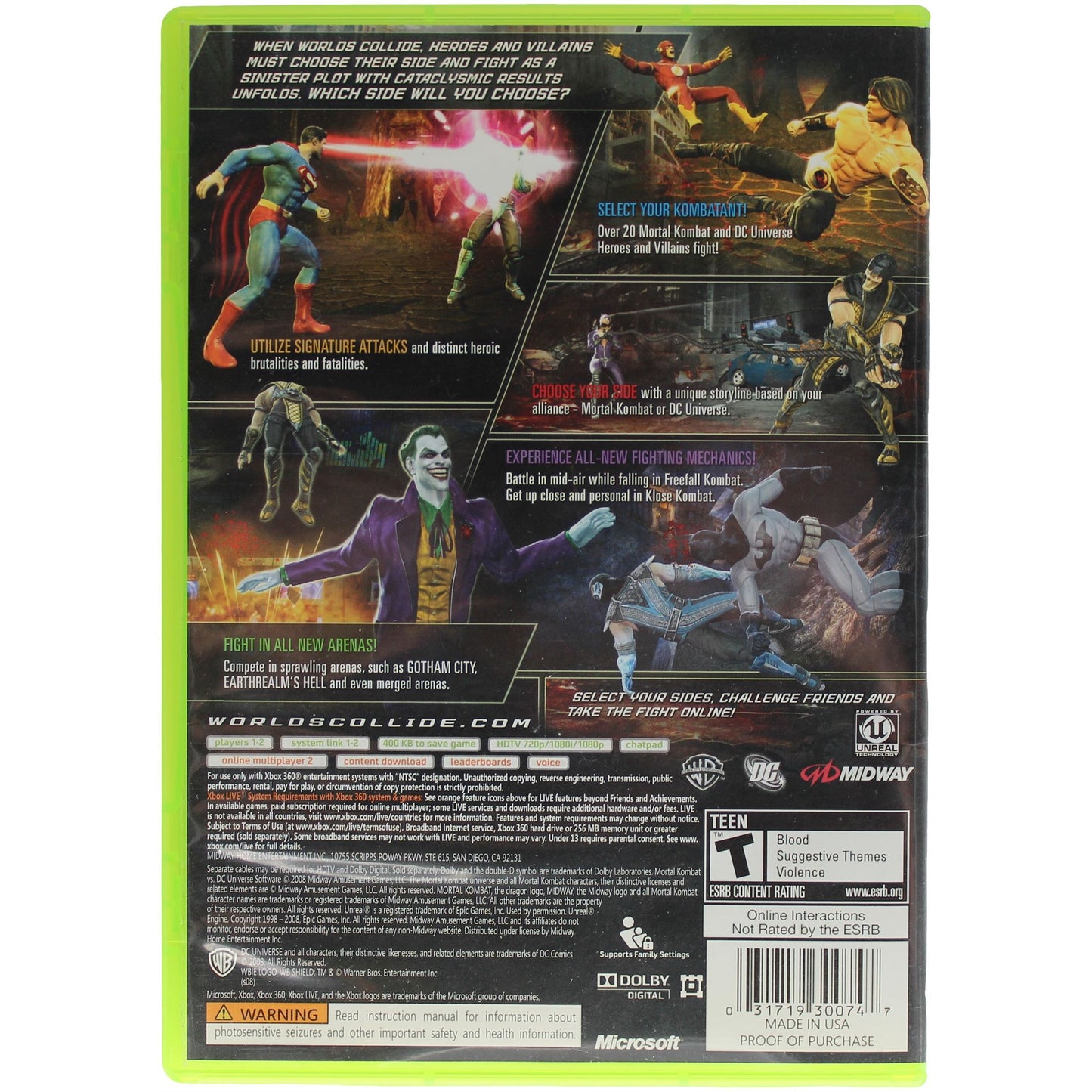 Mortal Kombat Vs. DC Universe (Xbox 360)