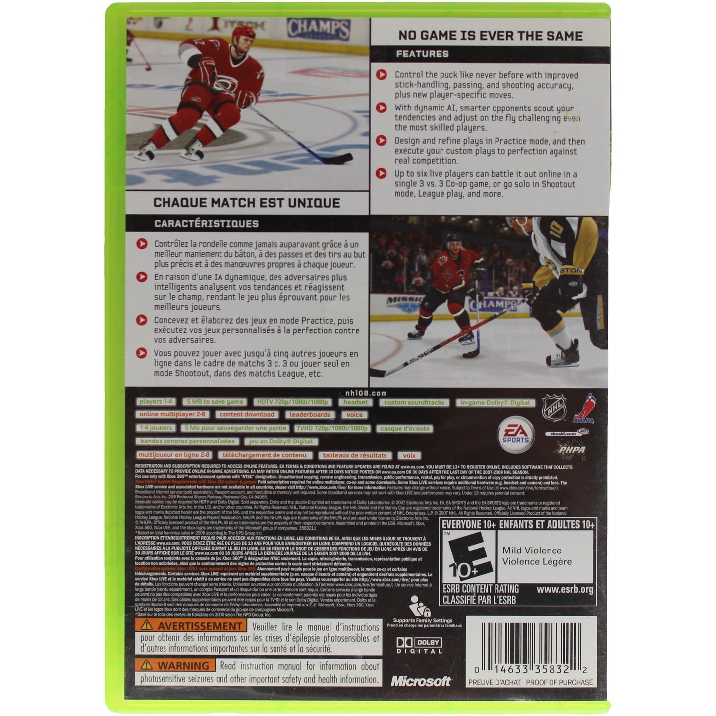 NHL 08 (Xbox 360)
