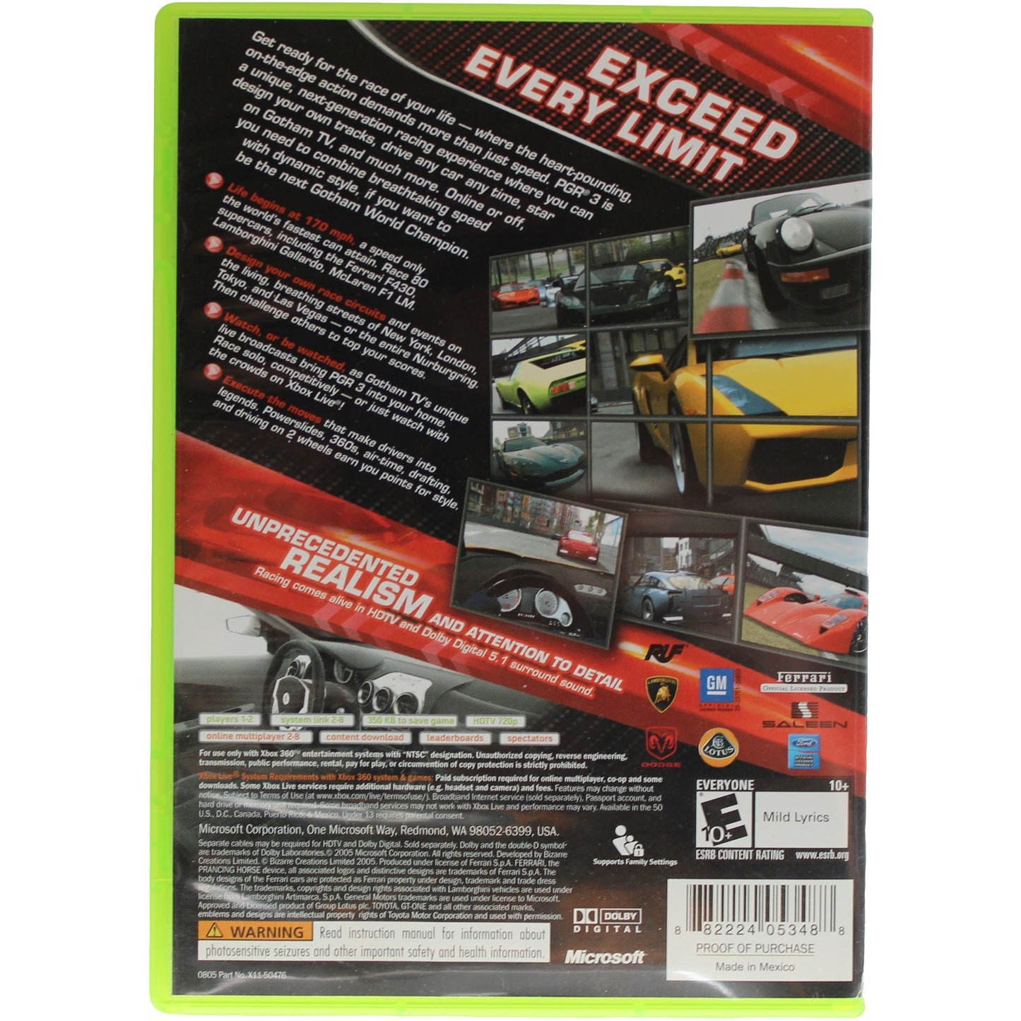 Project Gotham Racing 3 (Xbox360)