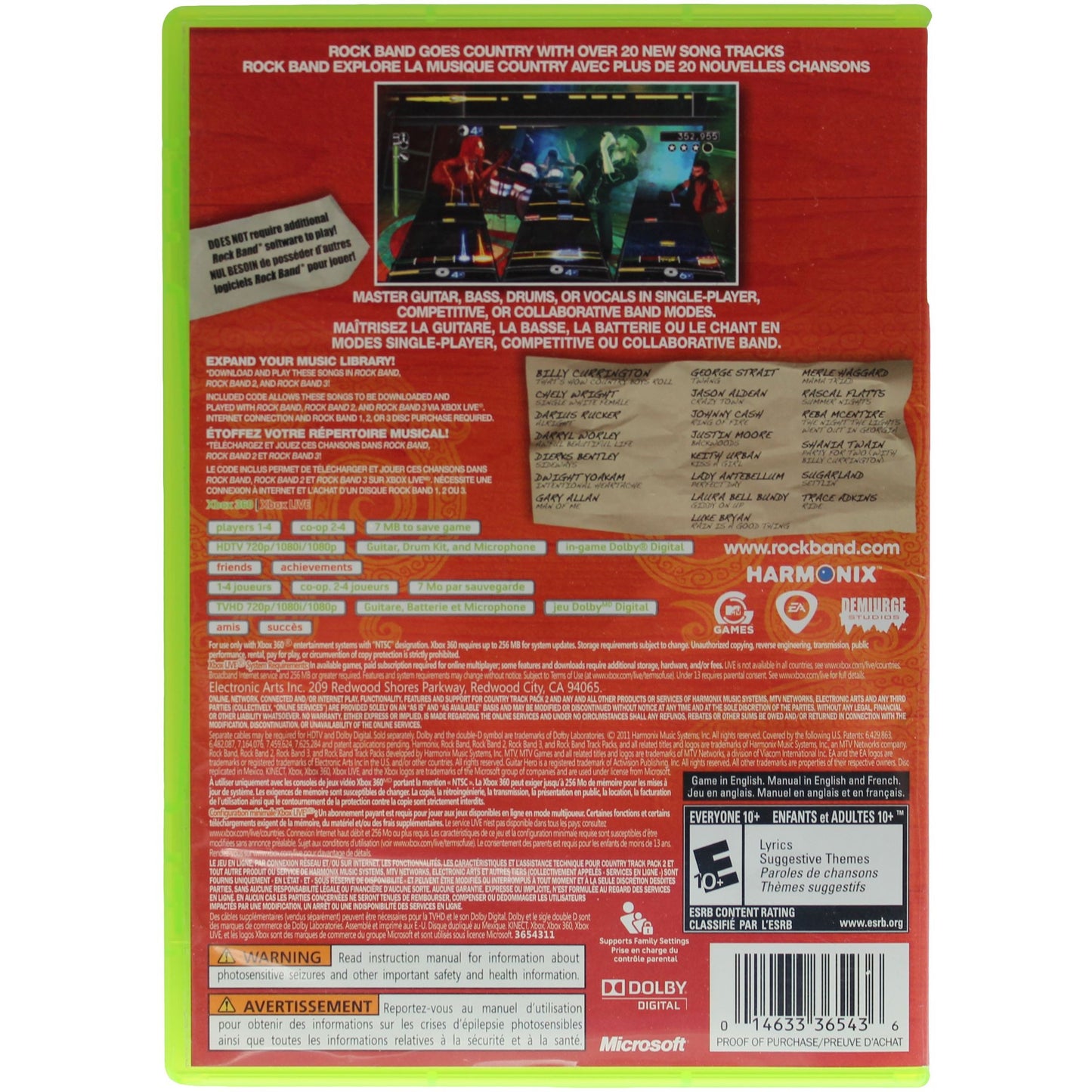Rock Band: Country Track Pack 2