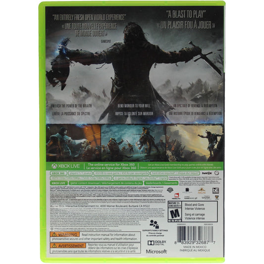 Middle Earth: Shadow Of Mordor (Xbox 360)